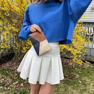 Bright DarkBlue Cropped Sweater